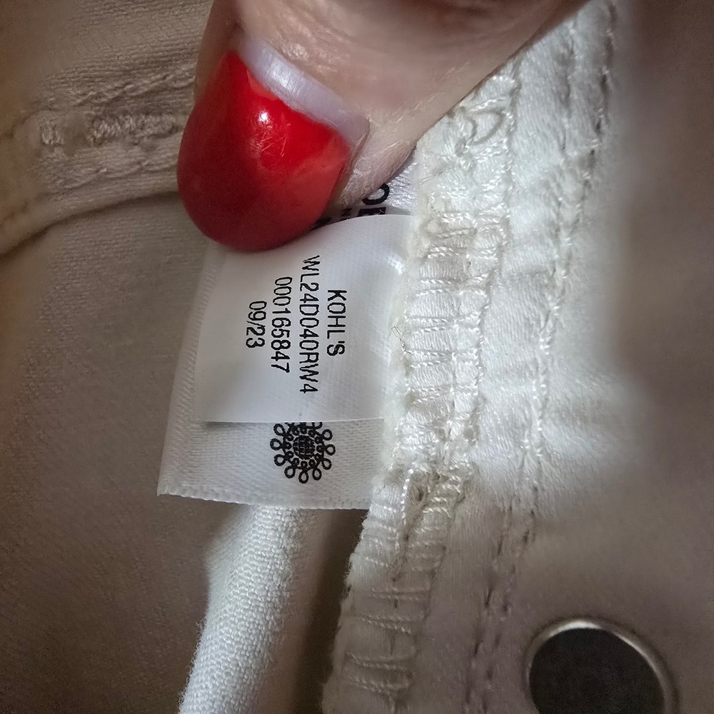Lauren Conrad Skinny Ankle‎ Jeans Lt Beige Size 16 - Picture 10 of 10